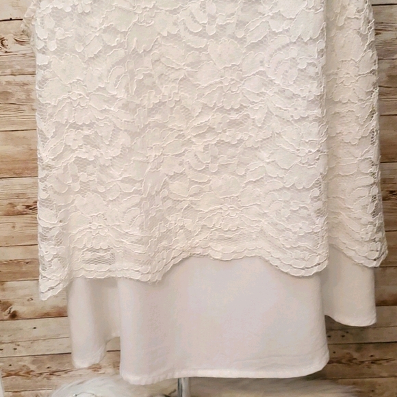 Brand new 2 layer dressy sheer & lace tank - Picture 5 of 5